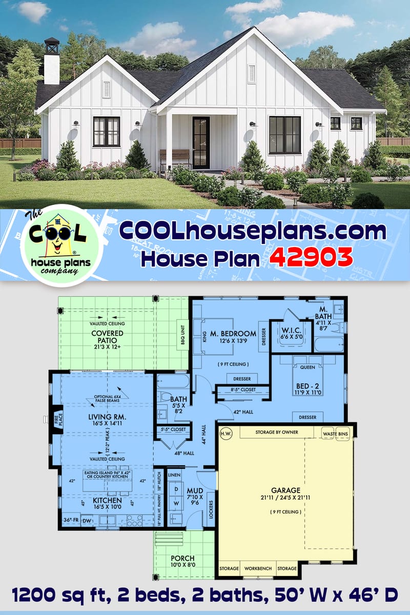 Discover the Charm of 1200 Sq Ft Ranch House Plans for Cozy Living 4