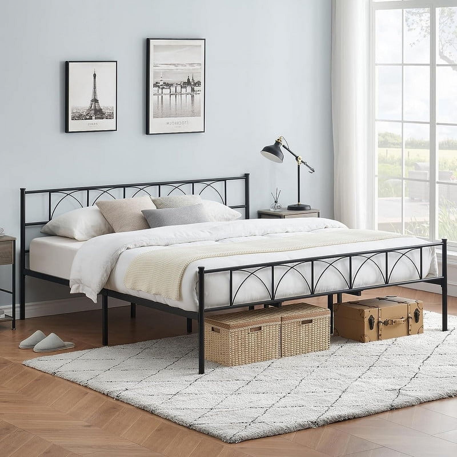 Discovering the Enduring Appeal of Metal King Bed Frames with Headboards 3