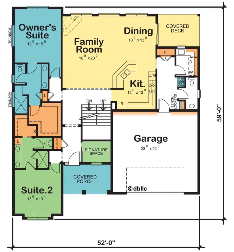 double master suite home plans 2
