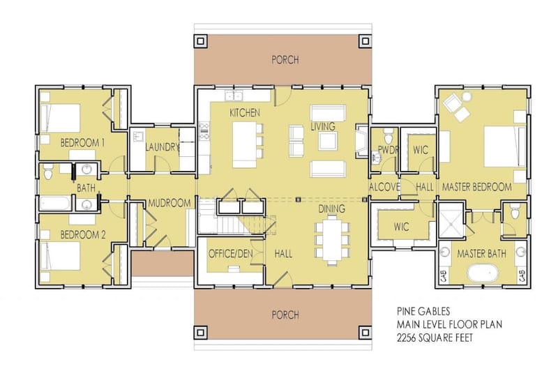 double master suite home plans 5