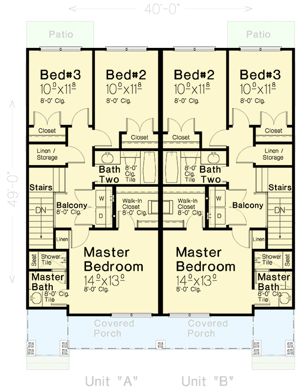 duplex floor plans with garage 4
