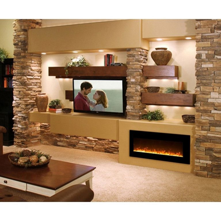 electric fireplace living room ideas 3