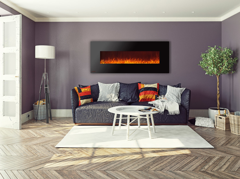 electric fireplace living room ideas 4