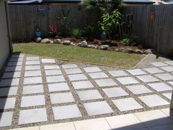 extend concrete patio with pavers 4