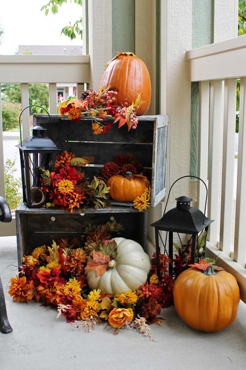 fall decorating ideas for a small front porch 5