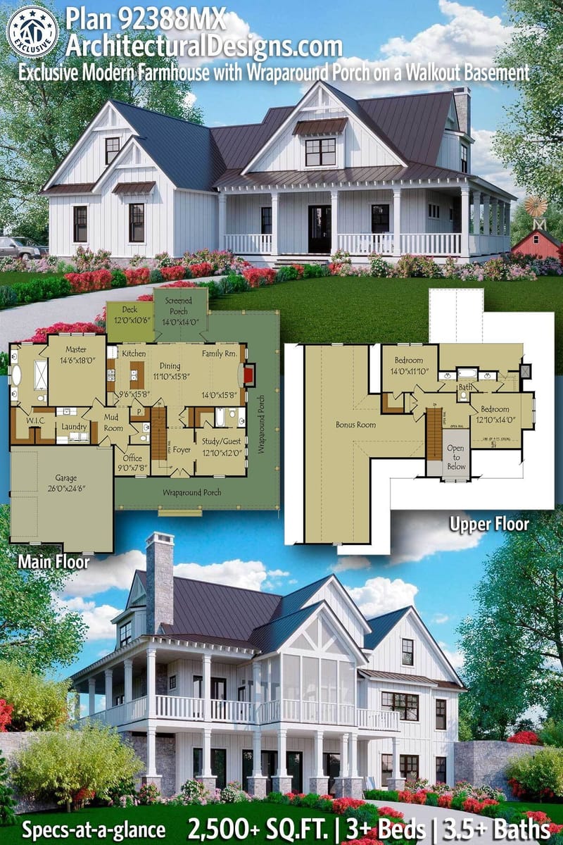 farmhouse floor plans with basement 5