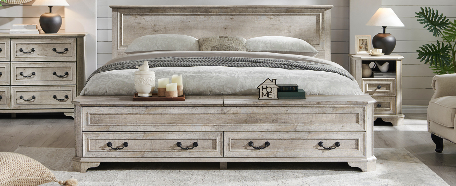 farmhouse king bed with storage 3