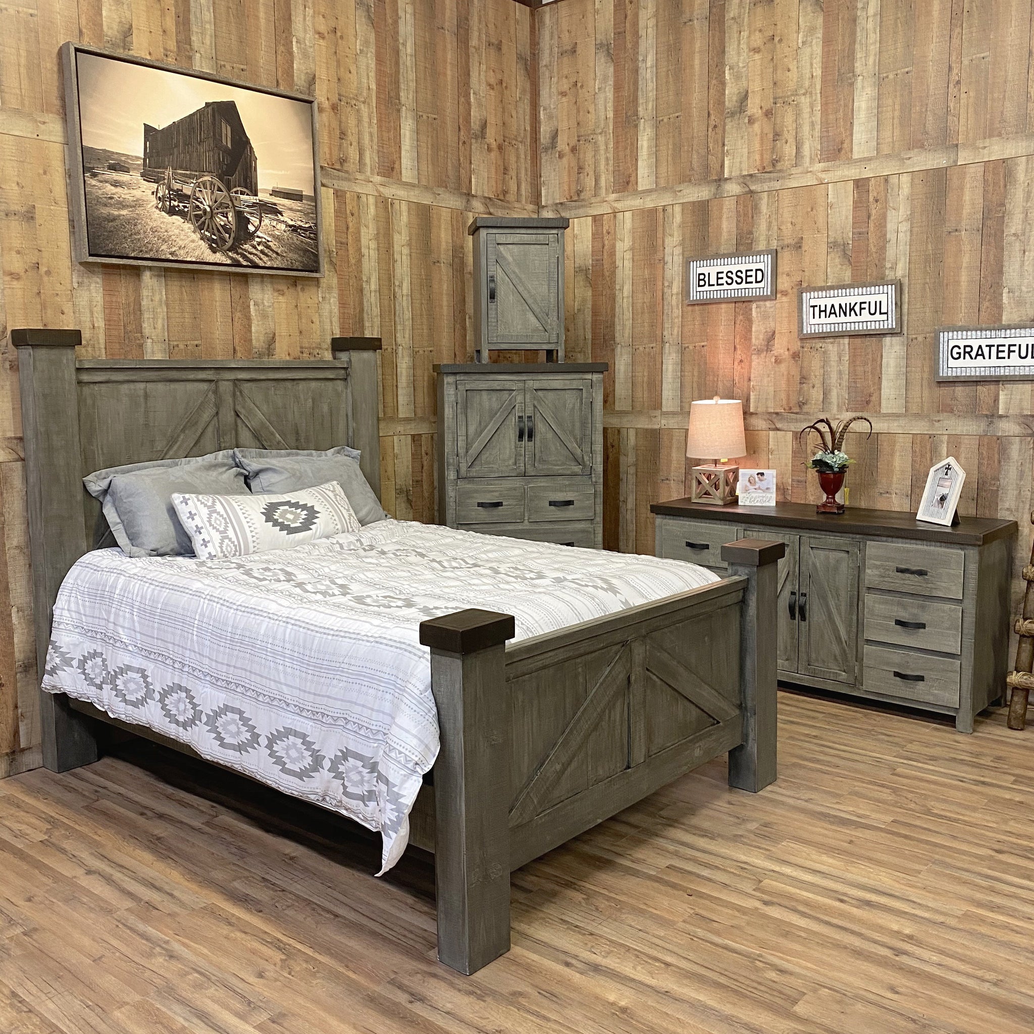 farmhouse king size bedroom sets 1