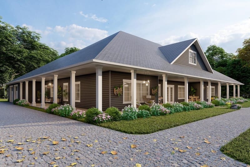 farmhouse plans with wrap around porch 3