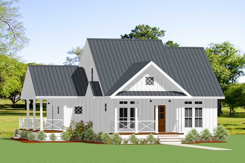 farmhouse with wrap around porch house plans 2