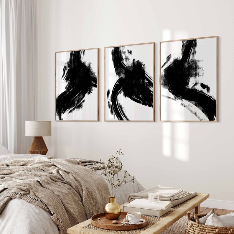 Finding Serenity The Timeless Appeal of Black and White Art in Your Bedroom 2