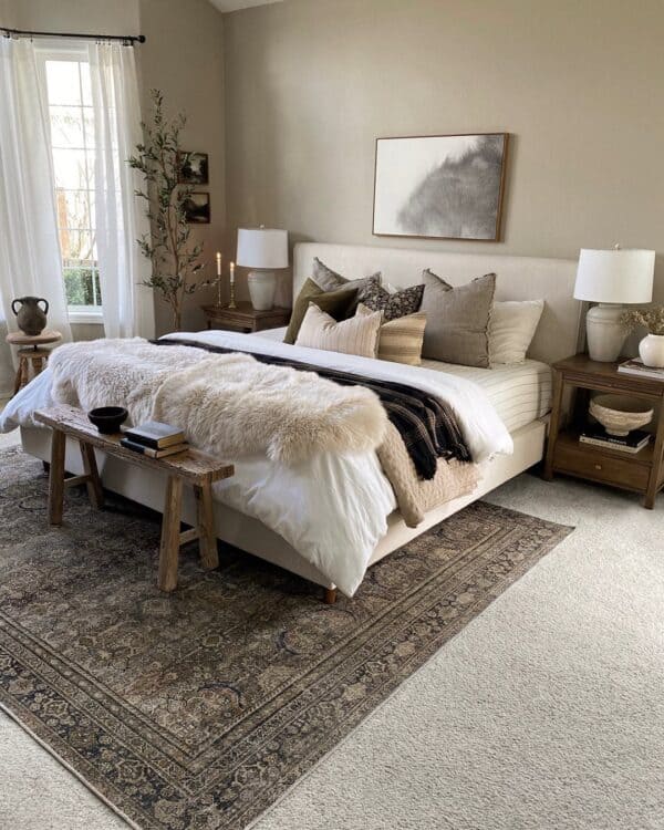 Finding the Perfect Area Rug for Under Your King Bed The Definitive Guide 2