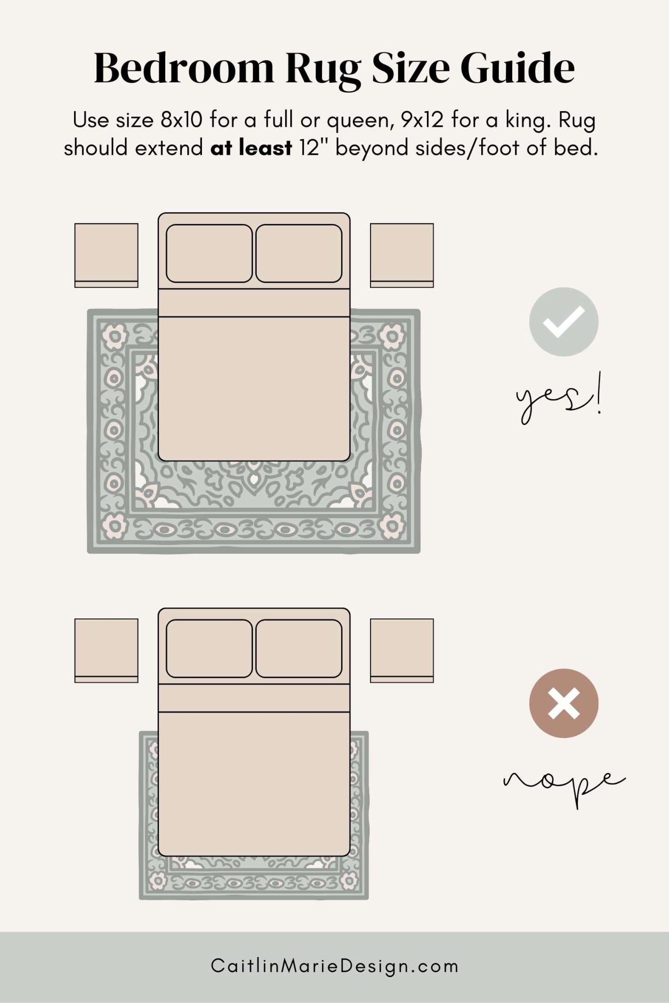 Finding the Perfect Rug Size for Your Bedroom Sanctuary 1