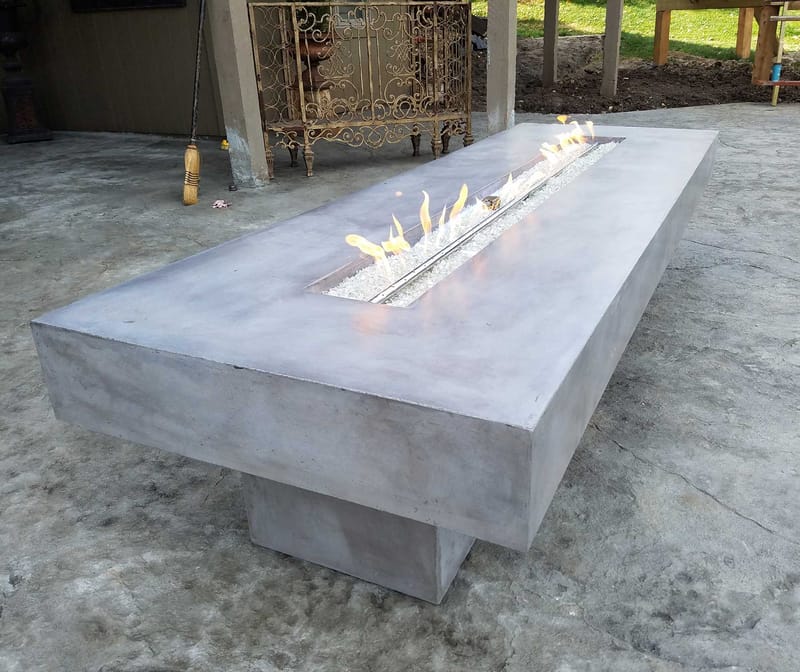 fire pit on concrete slab 2