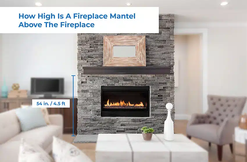 fireplace mantel height from floor 1