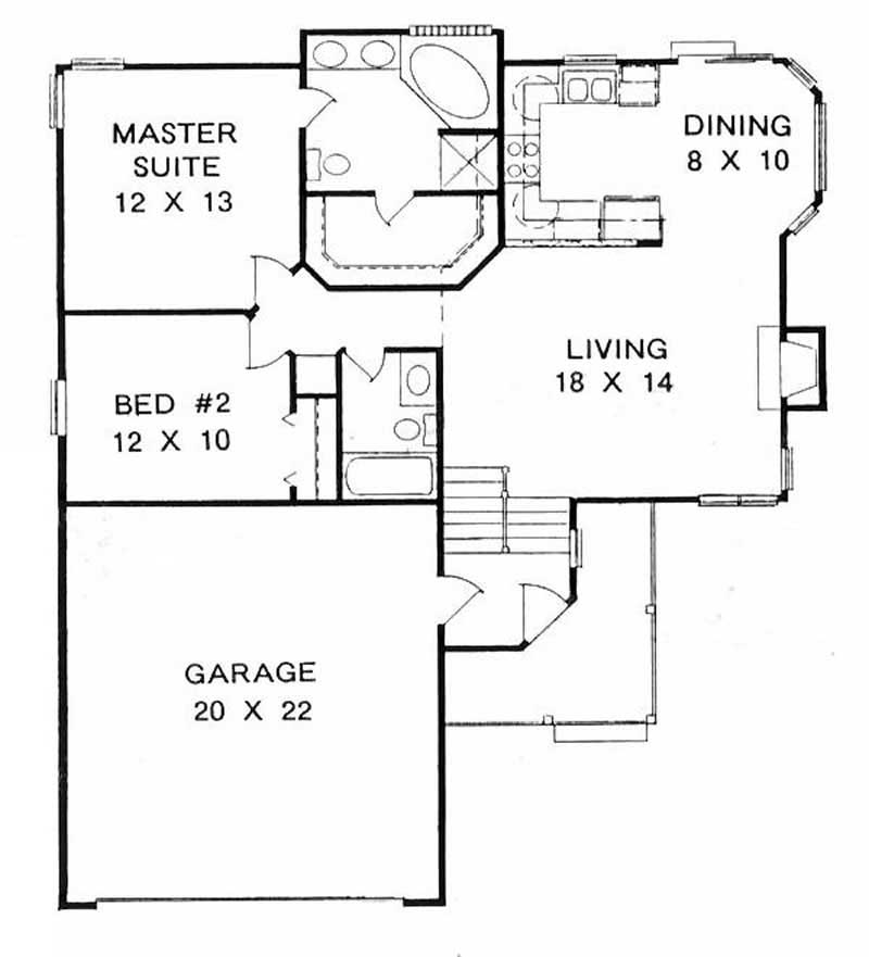 floor plan 1000 sq ft 3
