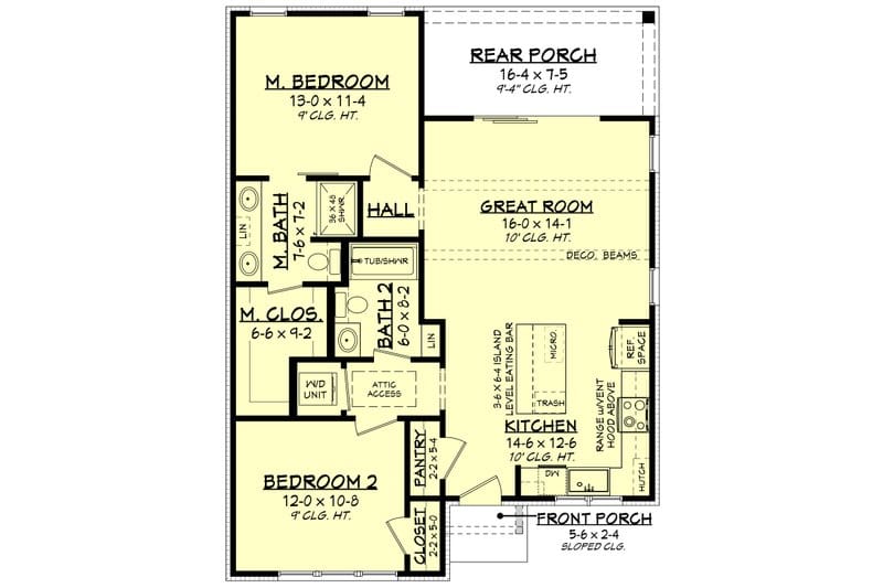 floor plan 1000 sq ft 3