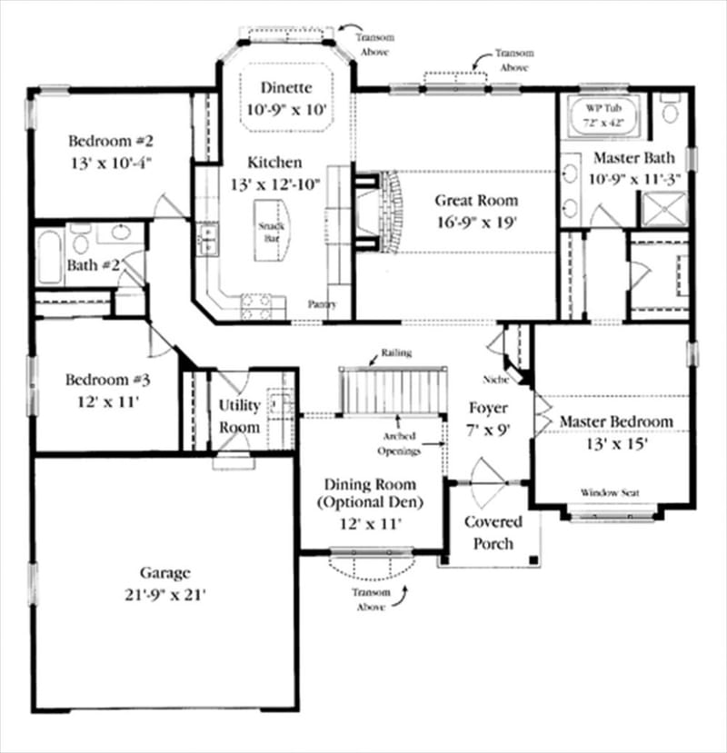 floor plan 2000 sq ft house 2