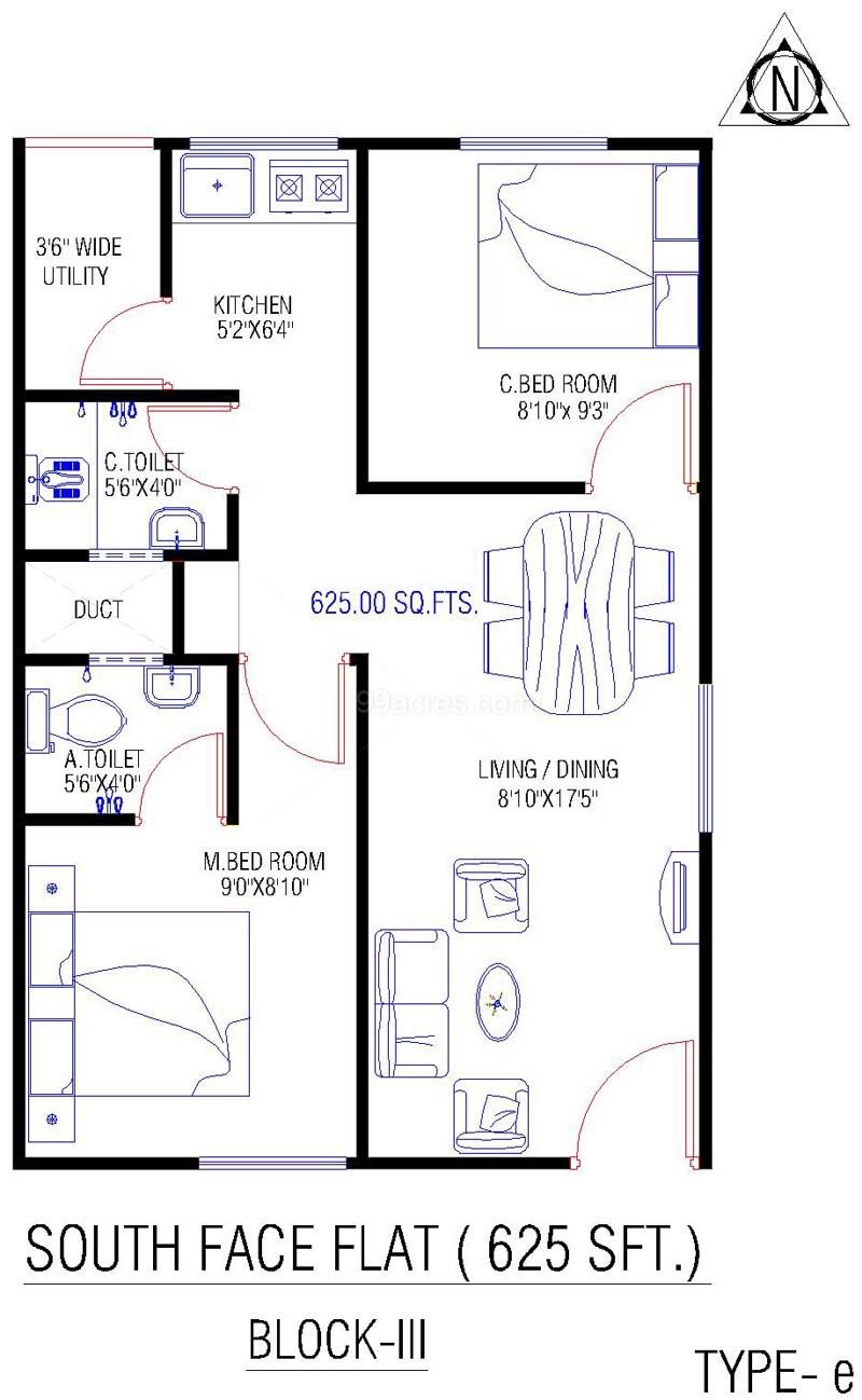 floor plan 700 sq ft 3