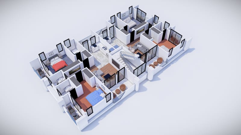floor plans duplex 2 bedroom 5