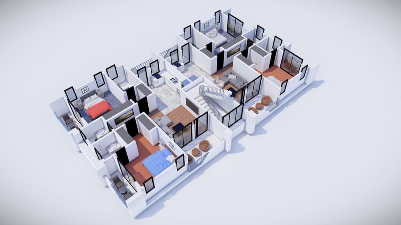floor plans duplex 2 bedroom 5