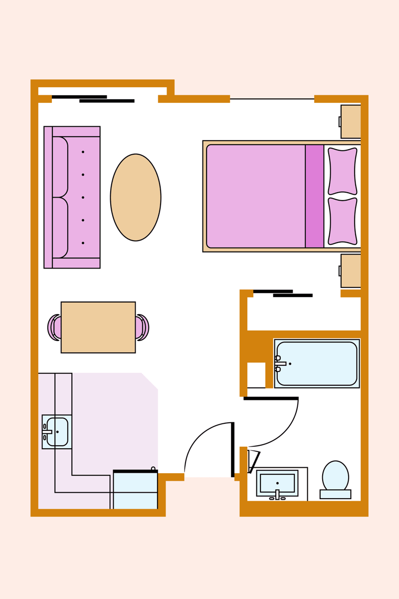 floor plans for a studio apartment 5