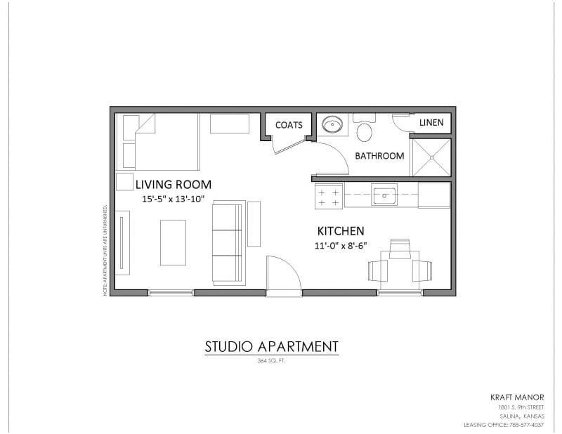 floor plans for a studio apartment 5