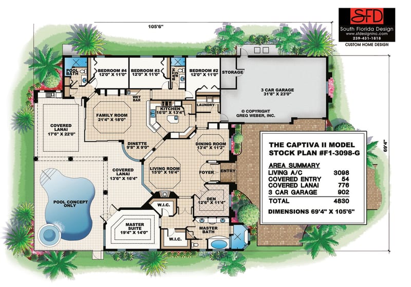 four bedroom floor plans single story 4