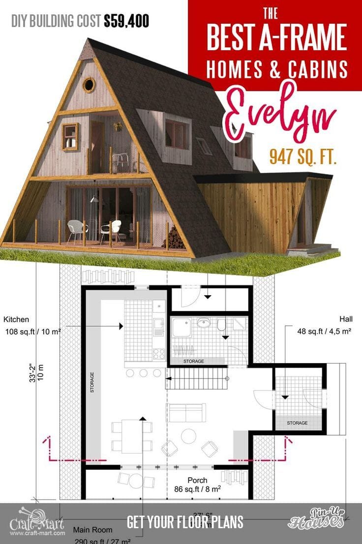 free a frame cabin plans 2