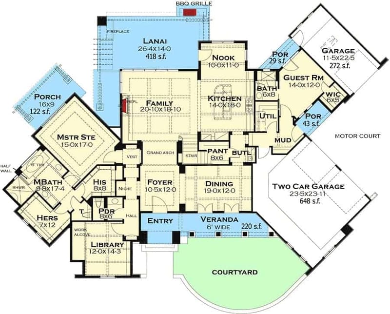 french country home design plans 4