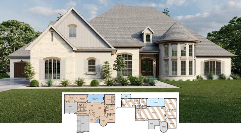 french country home design plans 1