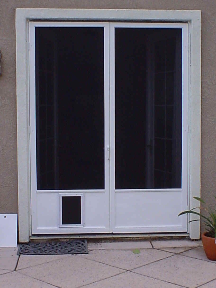 french patio door with dog door 3
