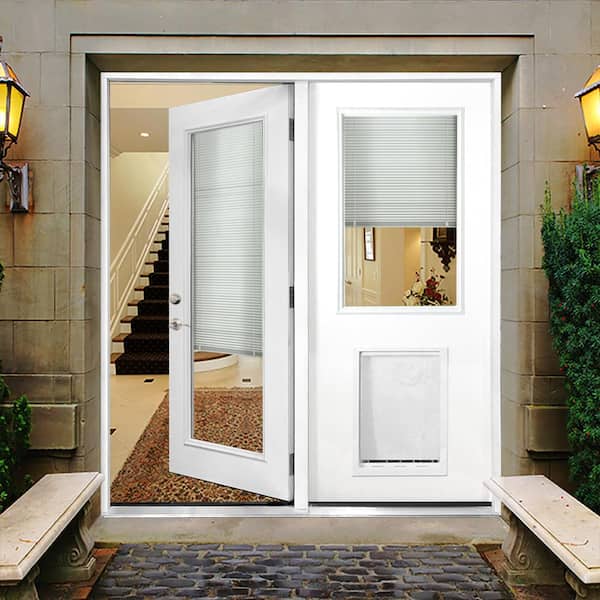 french patio door with dog door 4