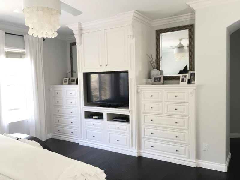 From Clutter to Calm Designing a Master Bedroom Built-In Dresser Wall 1