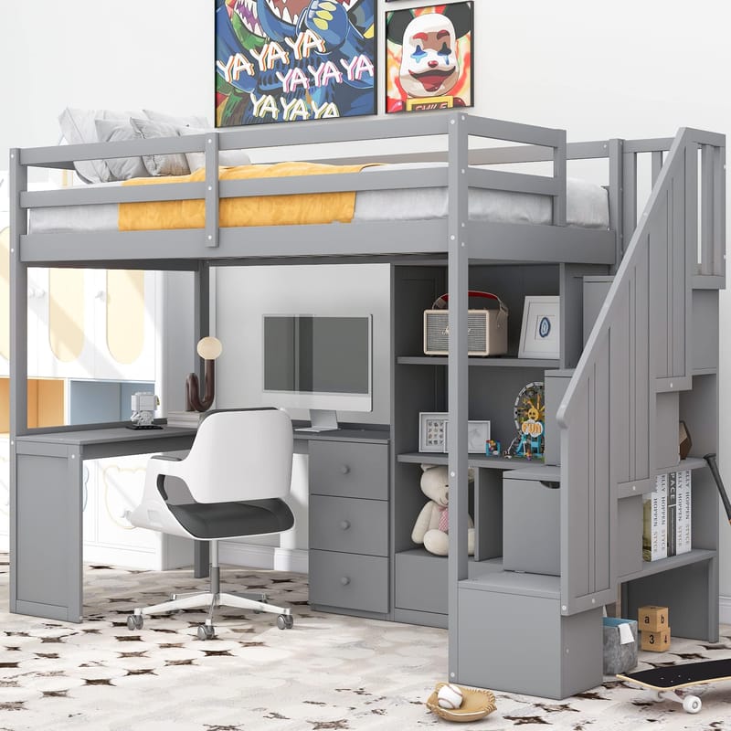 From Dorm Rooms to Kids' Bedrooms Twin Loft Beds with Desks Explained 2
