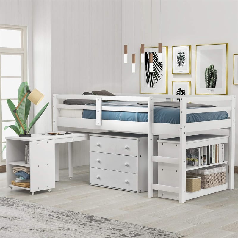 From Dorm Rooms to Kids' Bedrooms Twin Loft Beds with Desks Explained 4