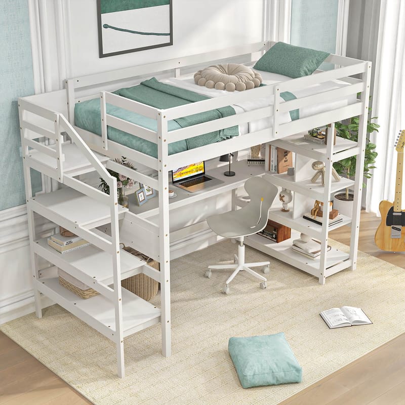 From Dorm Rooms to Kids' Bedrooms Twin Loft Beds with Desks Explained 5