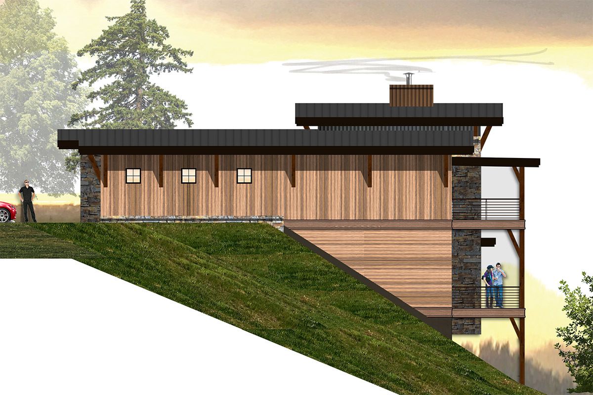 front sloping lot house plans 5