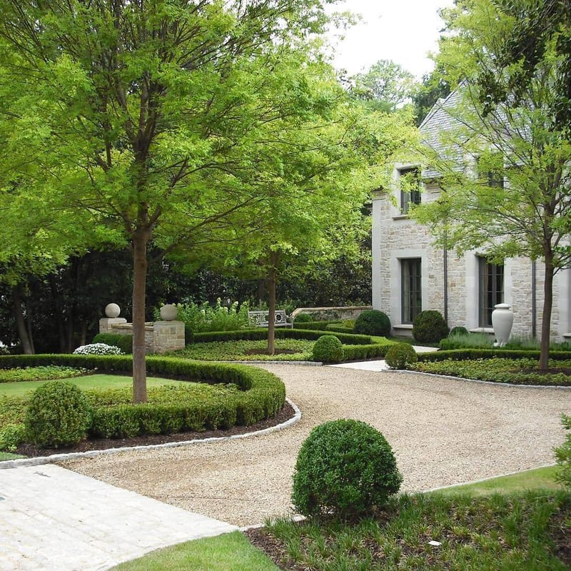 front yard half circle driveway designs 3