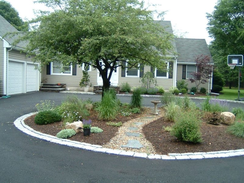 front yard half circle driveway designs 5
