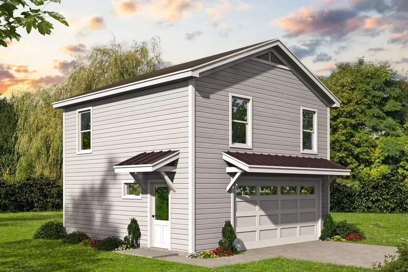 garage with two bedroom apartment 4