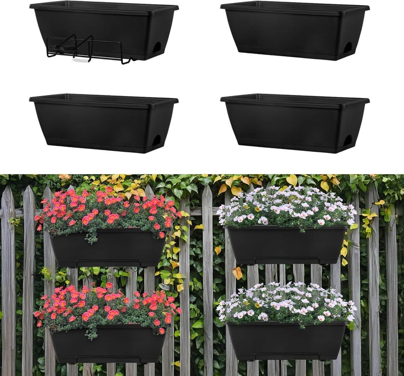 hanging planters for deck railings 1