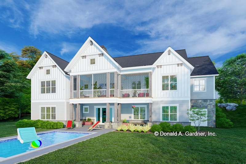 hillside walkout basement house plans 4