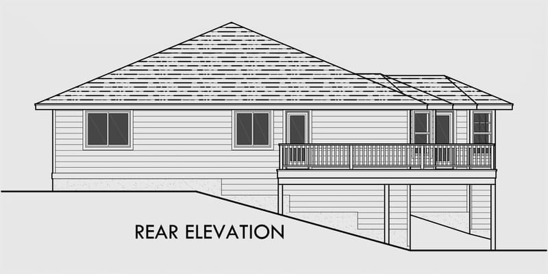 hillside walkout basement house plans 5