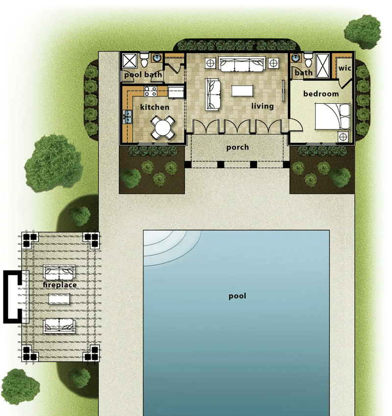 home floor plans with pools 5