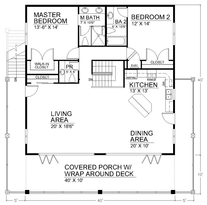 home plan 1600 sq ft 5