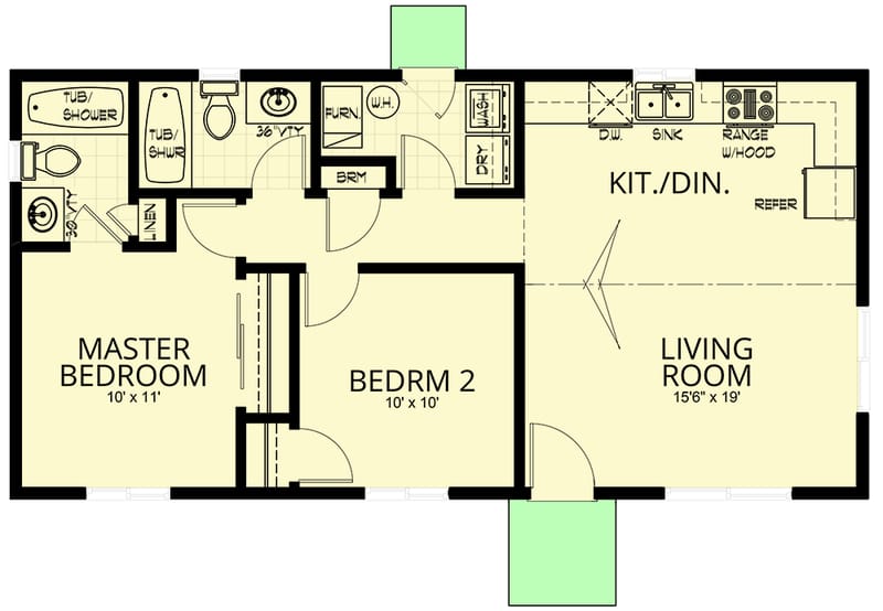 home plan 800 sq ft 4