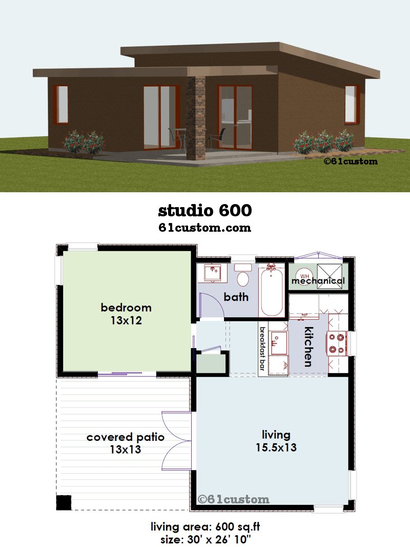 home plan for 600 sq ft 2
