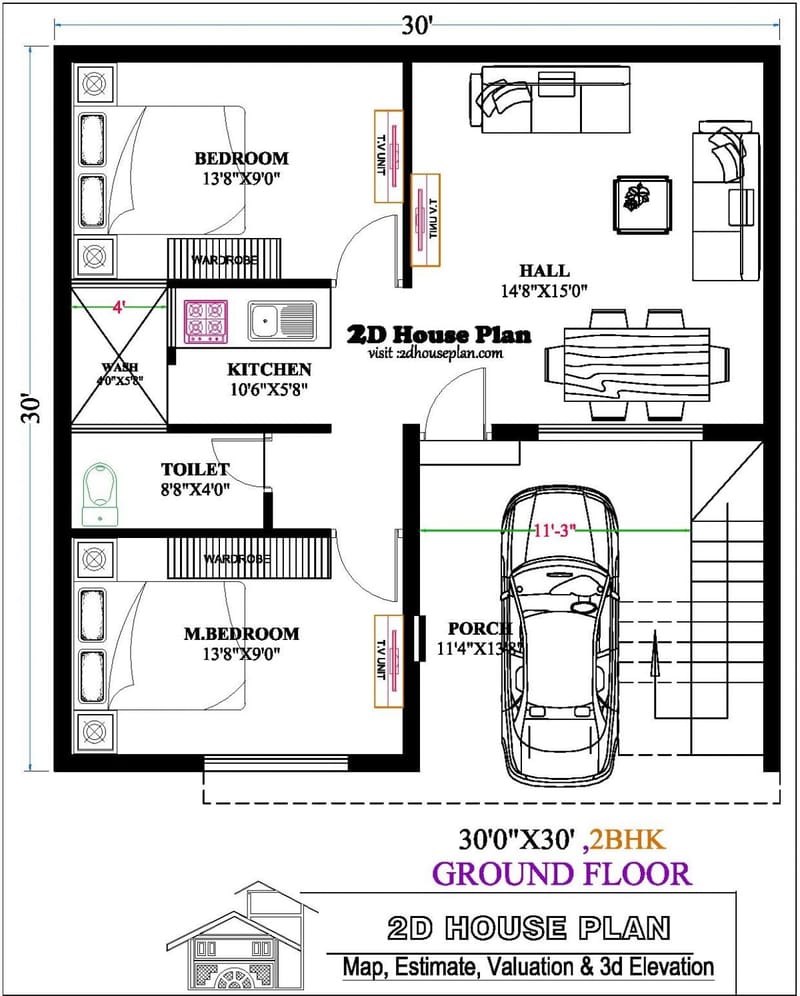 home plan for 900 sq ft 2