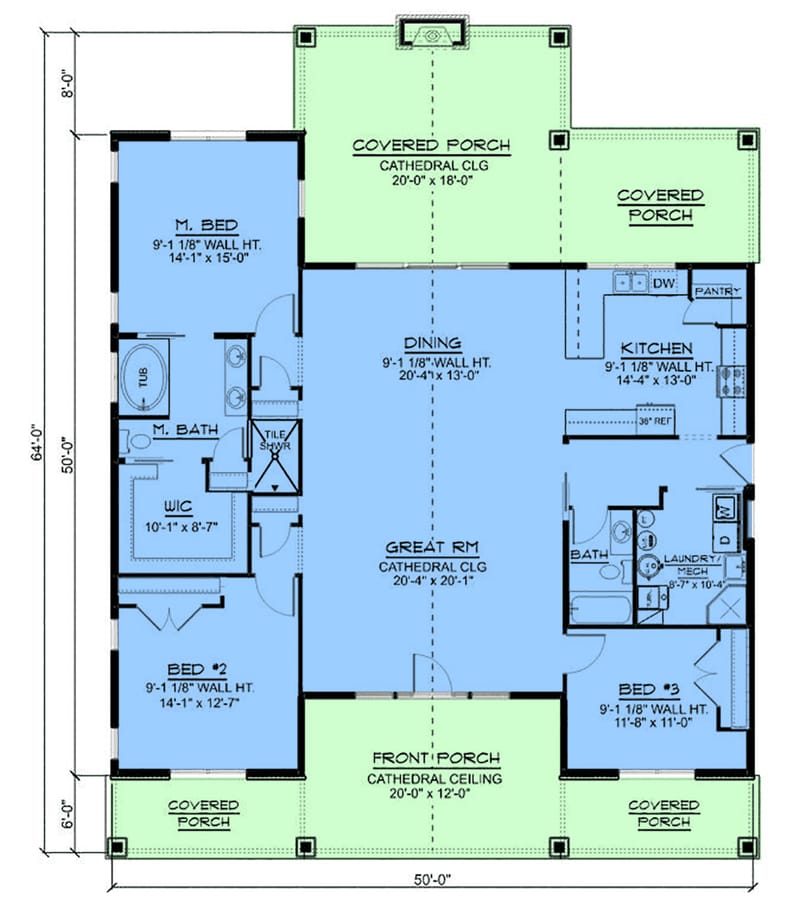 home plans 3 bedroom 2 bath 4
